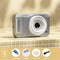 Student HD Digital Camera - 44MP, 8x Zoom, Autofocus, Dual Lens, Type-C Charging (Silver)