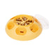 Interactive Pet Slow Feeder & Puzzle Toy - Press to Dispense Food, Improves Digestion(yellow)