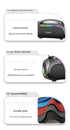 Portable Bluetooth 5.3 Speaker - 60W Powerful Sound, RGB Lights, Multiple Inputs(black)