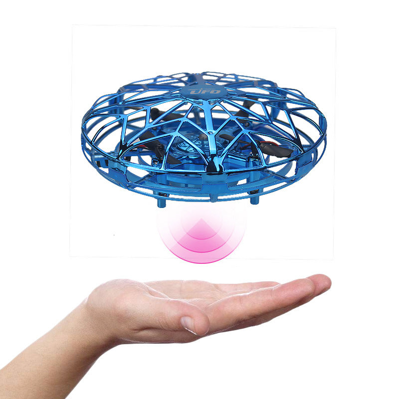 Hand-Controlled UFO Mini Drone with LED Lights & Obstacle Avoidance(green)