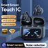 Smart TWS Earbuds with Full Touch Screen Case - Wireless 5.4, Open-Ear, Noise Reduction(black)