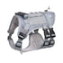 Gray Tactical Dog Training Harness - Adjustable Vest for Training and Walking - M