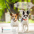 Black Pet Double-Ended Rope + 1.5M Leash - Easy to walk two dogs, tangle-free design