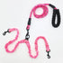 Pink Pet Double-Ended Rope + 1.5M Leash - Easy to walk two dogs, tangle-free design