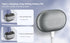 White Multi-Function Electric Nail File - Built-in Storage Space, LED Light, Quiet Operation