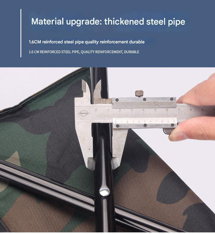 Folding Camo Backpack Stool - Portable Chair for Camping & Fishing