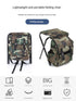Folding Camo Backpack Stool - Portable Chair for Camping & Fishing