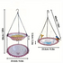 Purple Easy Clean Hanging Bird Feeder - Double Layer Durable Plastic Design for Patios