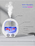 White 3-in-1 Anti-Gravity Water Drop Humidifier with Bluetooth Speaker & LED Fish Tank Light
