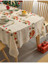 Embroidered Christmas Tablecloth - Embroidered Bells & Holly Design (140*305cm)