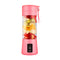 Pink Portable Blender USB Rechargeable - Personal Size Smoothie Maker On The Go