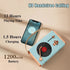 Pink Retro Record Player Style Bluetooth Speaker - Portable Wireless Turntable Design Audio