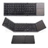 Black Tri-Fold Bluetooth Keyboard with Touchpad - Multi-Device Compatible (iOS/Android/Win)