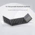 Black Tri-Fold Bluetooth Keyboard with Touchpad - Multi-Device Compatible (iOS/Android/Win)