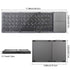 Black Tri-Fold Bluetooth Keyboard with Touchpad - Multi-Device Compatible (iOS/Android/Win)
