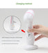 Blue Waterproof Facial Cleansing Spin Brush Set - Rechargeable with 3 Heads & Charging Stand
