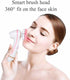 Pink 3-Head Electric Facial Cleansing Brush - Rechargeable Spin Scrubber Kit