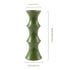 Glossy GreenCeramic Vase - Unique Bamboo-Look Design (25.5x9x7cm)