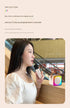 Beige Fun Portable Party Speaker - Karaoke Machine with Two Wireless Microphones and Voice Effects