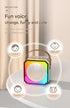 Beige Fun Portable Party Speaker - Karaoke Machine with Two Wireless Microphones and Voice Effects