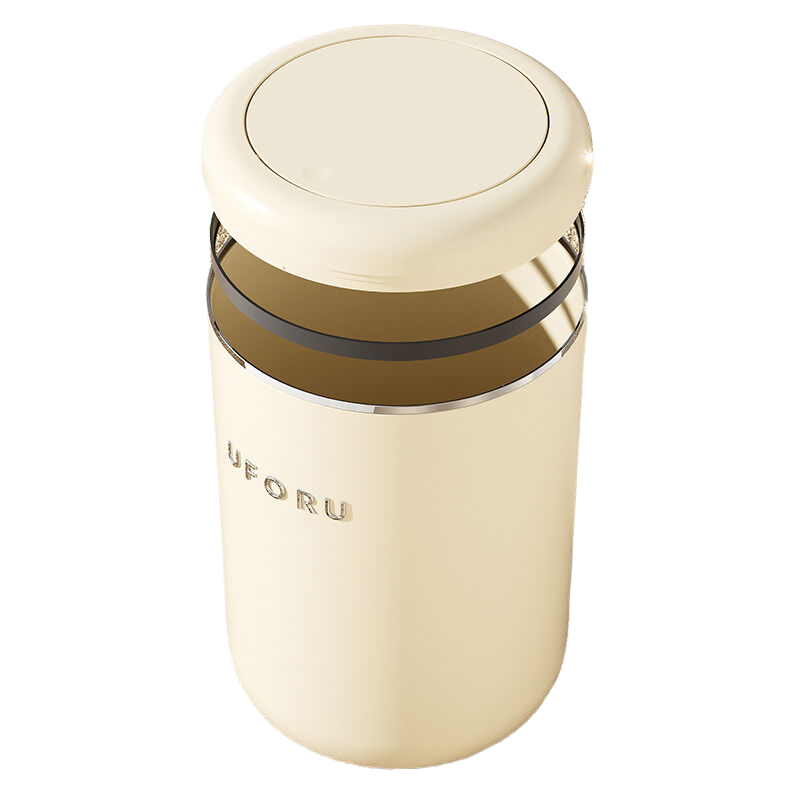 Floor standing trash can 9L, cream white, 22 * 29cm