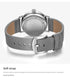 Brown Elegant Men's Watch with Leather Band - Small Seconds, Onion Crown Detail