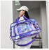 Purple transparent Multi-Purpose Clear PVC Bag - Travel, Fitness, Storage Tote (50x32x18cm)