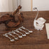 Elegant Swan Base Spoon Holder Set with 6 Coffee/Dessert Spoons(Silver spoon)