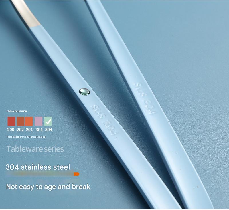 2 - pcs Pink Reusable Travel Utensil Set with Case - 304 Stainless Steel Spoon, Fork & Chopsticks