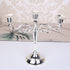 Silver Elegant Metal Candelabra 3 Arm Candle Holder -  Decorative Candelabra for Home, Weddings, Events