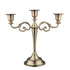 Copper Elegant Metal Candelabra 3 Arm Candle Holder -  Decorative Candelabra for Home, Weddings, Events
