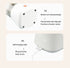 Gray Electric Citrus Juicer Press - Portable, Large Caliber, One-Click Operation(7.4v1600mAh battery)