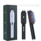 Black Vibrating Scalp Massager Comb - LED Therapy & Oil Infuser for Hair Growth