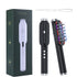 Black Vibrating Scalp Massager Comb - LED Therapy & Oil Infuser for Hair Growth