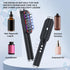 Black Vibrating Scalp Massager Comb - LED Therapy & Oil Infuser for Hair Growth