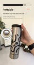 Mini Insulated Coffee Cup - 316 Stainless Steel, Portable & Stylish - White Kitten (300ml)