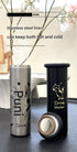 Mini Insulated Coffee Cup - 316 Stainless Steel, Portable & Stylish - Pink love (300ml+cup brush)
