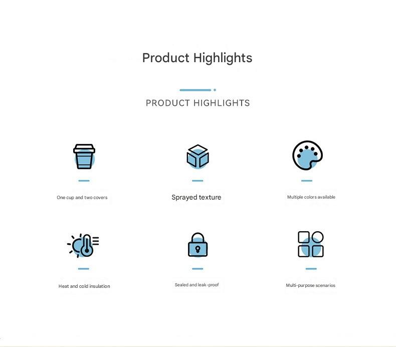 White Portable Travel Thermos Bottle - Leakproof Stainless Steel Flask with Carry Handle (22oz - 660ml)