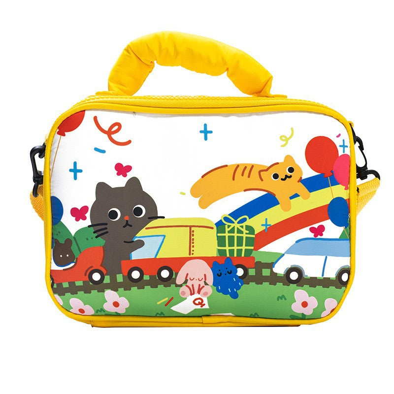 24 colors Kids Double-Layer Marker Set with Carry Case - Portable Art Supply Organizer Bag