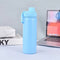 Blue Portable Travel Thermos Bottle - Leakproof Stainless Steel Flask with Carry Handle (18oz - 540ml)