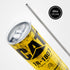 Yellow Skinny Tumbler (591ml) - Fun CAT Oil Filter Replica for Construction Fans