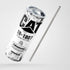 White Skinny Tumbler (591ml) - Fun CAT Oil Filter Replica for Construction Fans