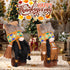 Plush Thanksgiving Dolls - Faceless Figures with Fringe & Braids (Set of 2)