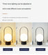 Black Portable Rechargeable LED Lantern Lamp - Touch Control 3-Color Dimmable Desk Light
