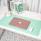Green Extra-Large Leather Table Mat for Study & Work - Pad for Students & Office Use (100x50cm)