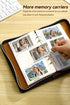Brown PU Leather Zippered Photo Album - Holds 240 3 Prints"