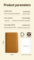 Brown PU Leather Zippered Photo Album - Holds 240 3 Prints"