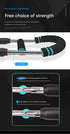 Red Black Adjustable U-Shaped Arm Exerciser - For Home Fitness Strength Training (30kg)