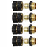 American Standard 3/4 Inch Brass Quick Connect Garden Hose Adapter (4 Male & 4 Female)