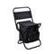 Foldable Camping Chair with Integrated 10L Insulated Cooler Bag - Black